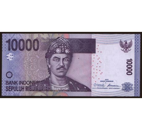 10 000 rupiah 2010-16 Indonézia