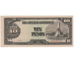 10 pesos 194 Filipíny japonská vláda