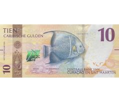 10 karibský gulden 2025 Curaçao a Sint Maarten