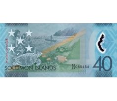 40 dollar 2018 Šalamúnové Ostrovy pamätná polymerová bankovka