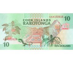 10 dollar 1992 Cook ostrovy