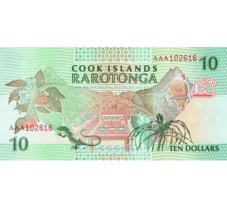 10 dollar 1992 Cook ostrovy