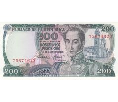 200 pesos 1974-75 Kolumbia
