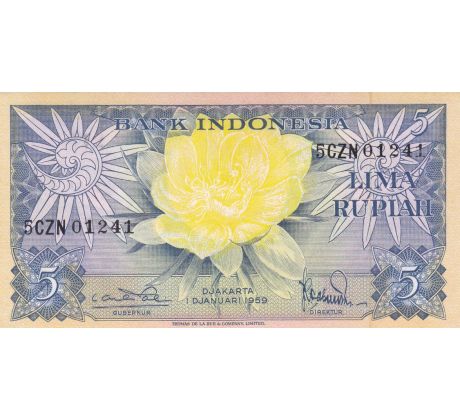 5 rupiah 1959 Indonézia