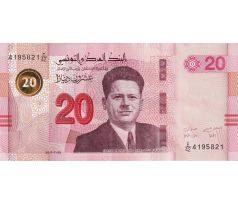 20 dinár 2017 Tunisko