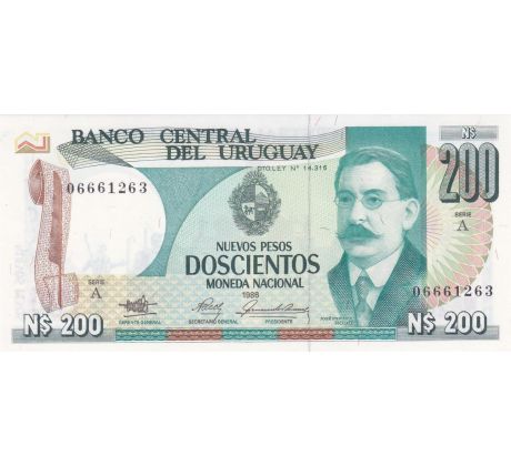200 pesos 1986 Uruguay