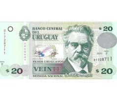 20 pesos 2008-11 Uruguay polymerová bankovka copy