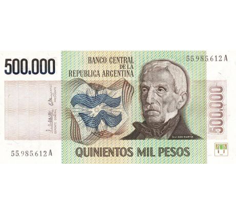 500 000 pesos 1982-83 Argentína