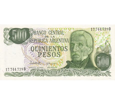 500 pesos 1977-82  Argentína