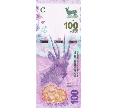100 pesos 2018-19 Argentína