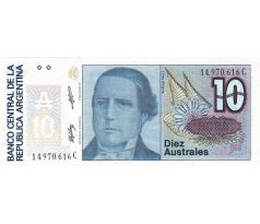 10 pesos 1986-89 Argentína