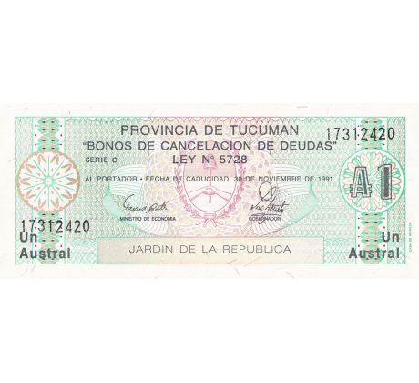 1 australes 1987-88 Argentína Tucuman
