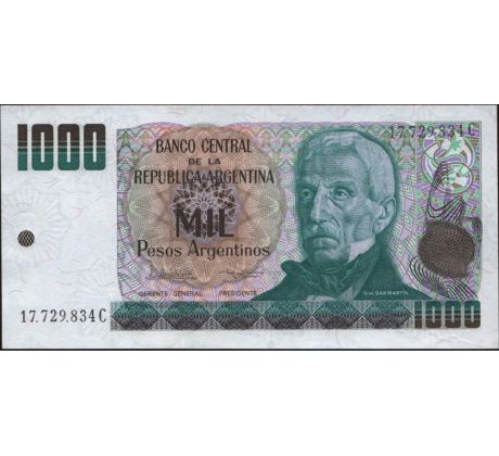 1 000 pesos 1983-85 Argentína /02/