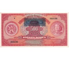 500 ks pretlač Slovenský štát Specimen