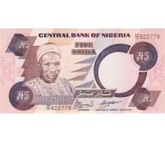 5 naira 2009-24 Nigéria polymerová bankovka copy