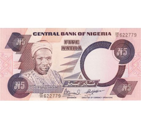 5 naira 2009-24 Nigéria polymerová bankovka copy