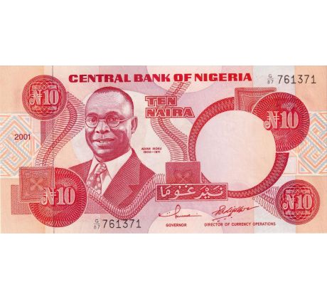 10 naira 2001-2005 Nigeria