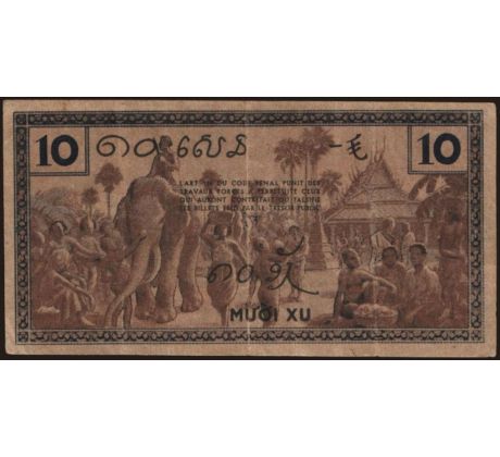 10 cent 1939 Francúzska Indočína