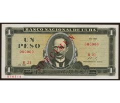 1 pesos 1967 - 88 Kuba Anulát Specimen