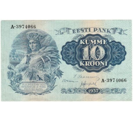 10 krooni 1937 Estonsko