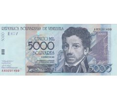 5 000 bolivares 2000-04 Venezuela