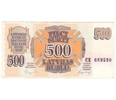 500 rubel 1992 Lotyšsko