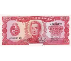 100 pesos 1967 Uruguay