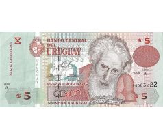 5 pesos 1998 Uruguay