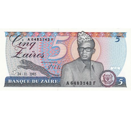 5 zaire 1982-85 Zaire