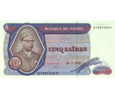 5 zaire 1979-85 Zaire