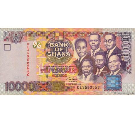 10 000 cedis 2002-06 Ghana