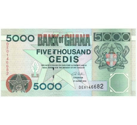 5 000 cedis 1996-2006 Ghana