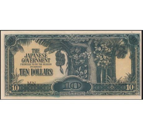 10 dollar 1942-44 Malajzia nadvláda Japonska