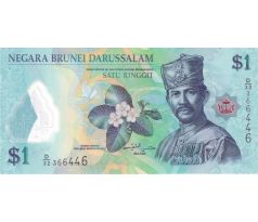 1 dollár 2011-19 Brunei polymerová bankovka