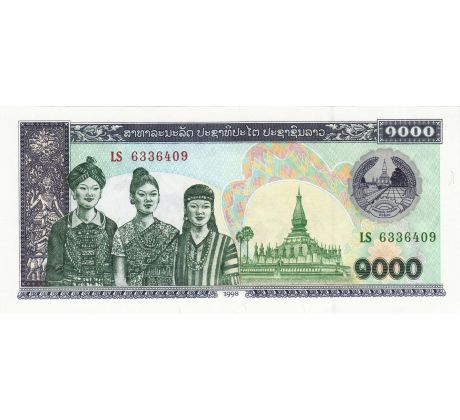 1 000 kip 1992 -1996 Laos