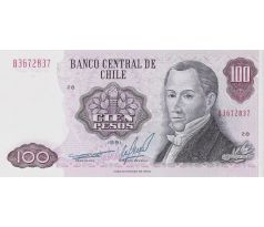 100 escudos 1976-84 Chile