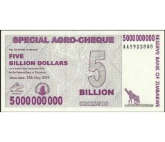 5 000 000 000 dollar 2008 Zimbabwe