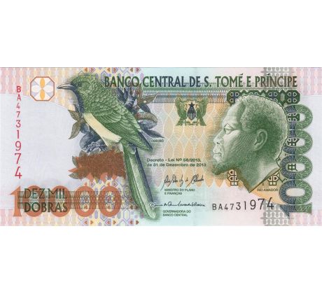 10 000 dobras 1996-2013 Svätý Tomás a Princov ostrov