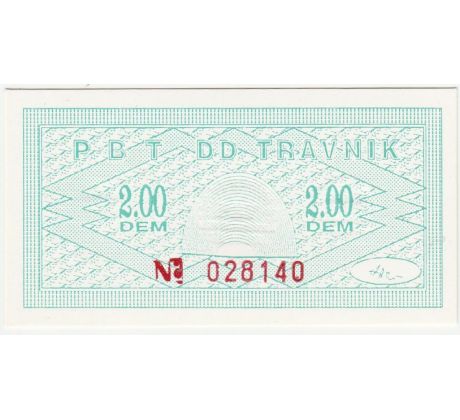 2 marka 1992 Bosna a Hercegovina