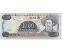 500 000 cordobas 1987 Nikaragua pretlač na 1 000