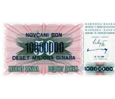 10 000 000 dinar 1992-1995 Bosna a Hercegovina