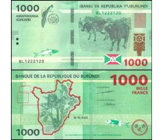 10 ks x 1 000 francs 2023 Burundi