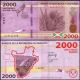 10 ks x 2000 francs 2018 Burundi