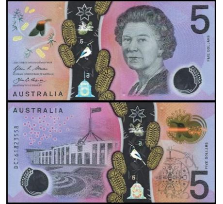 10 ks x 5 dolar 2016-21 Austrália