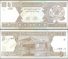 10 ks x 5 afganis 2002-04 Afganistan