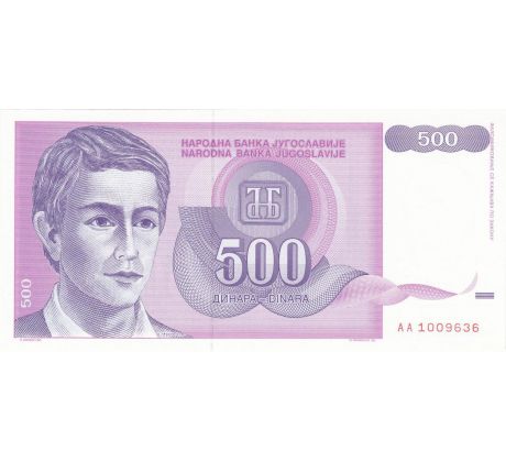 500 dinar 1992 Juhoslávia