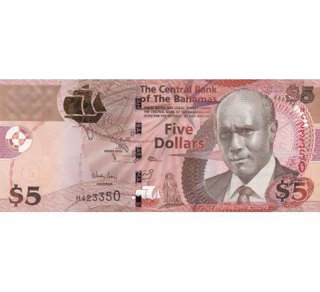 5 dollar 2007-13 Bahamy