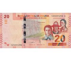 20 bolivianos 2019-25 Bolívia