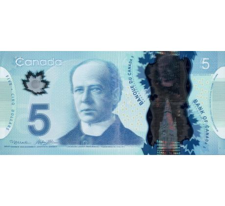 5 dollar 2013 Kanada polymerová bankovka