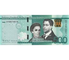 500 pesos 2014-23 Dominikánska republika
